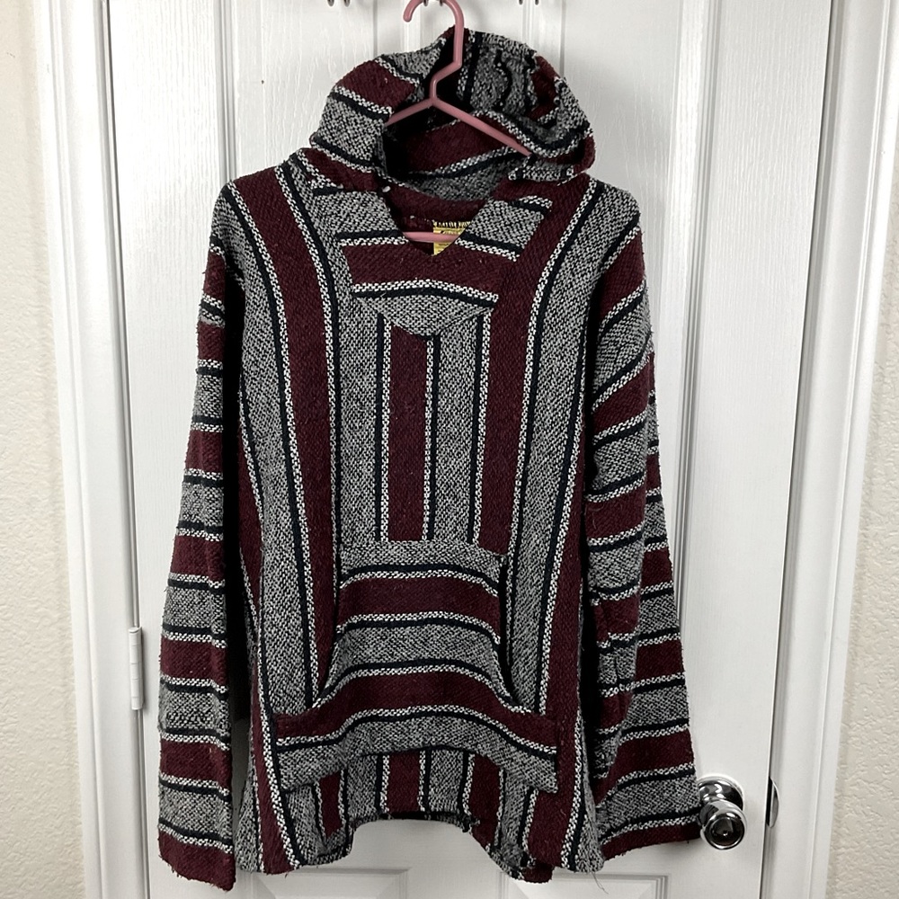 Pre-owned Women’s Baja Beach Rug Hoodie by Frank’s Textiles Size XL